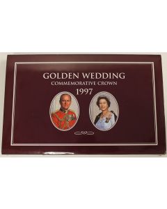 1997 British Golden Wedding Commemorative 5 Pound Silver Proof Coin