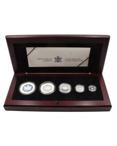 2003 Canada .9999 Pure Silver Maple Leaf Hologram 5 Coins Set With Box & COA