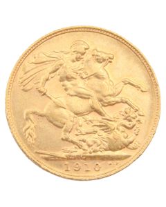 1910c Canada gold sovereign VF+