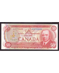 1975 Canada $50 banknote RCMP Musical Ride BC-51a HC9752620 CH UNC 