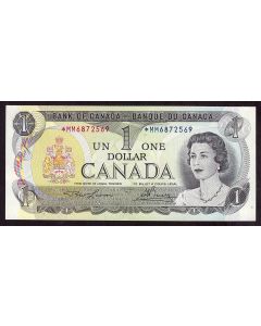 1973 Canada $1 replacement banknote *MM6872569 CH UNC EPQ