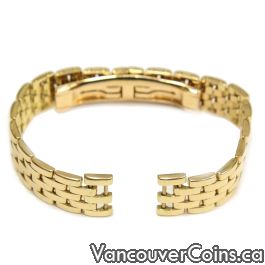 Gold watch on sale bracelet